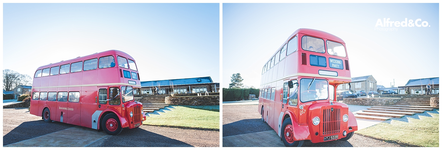 lancashire heritage wedding bus 