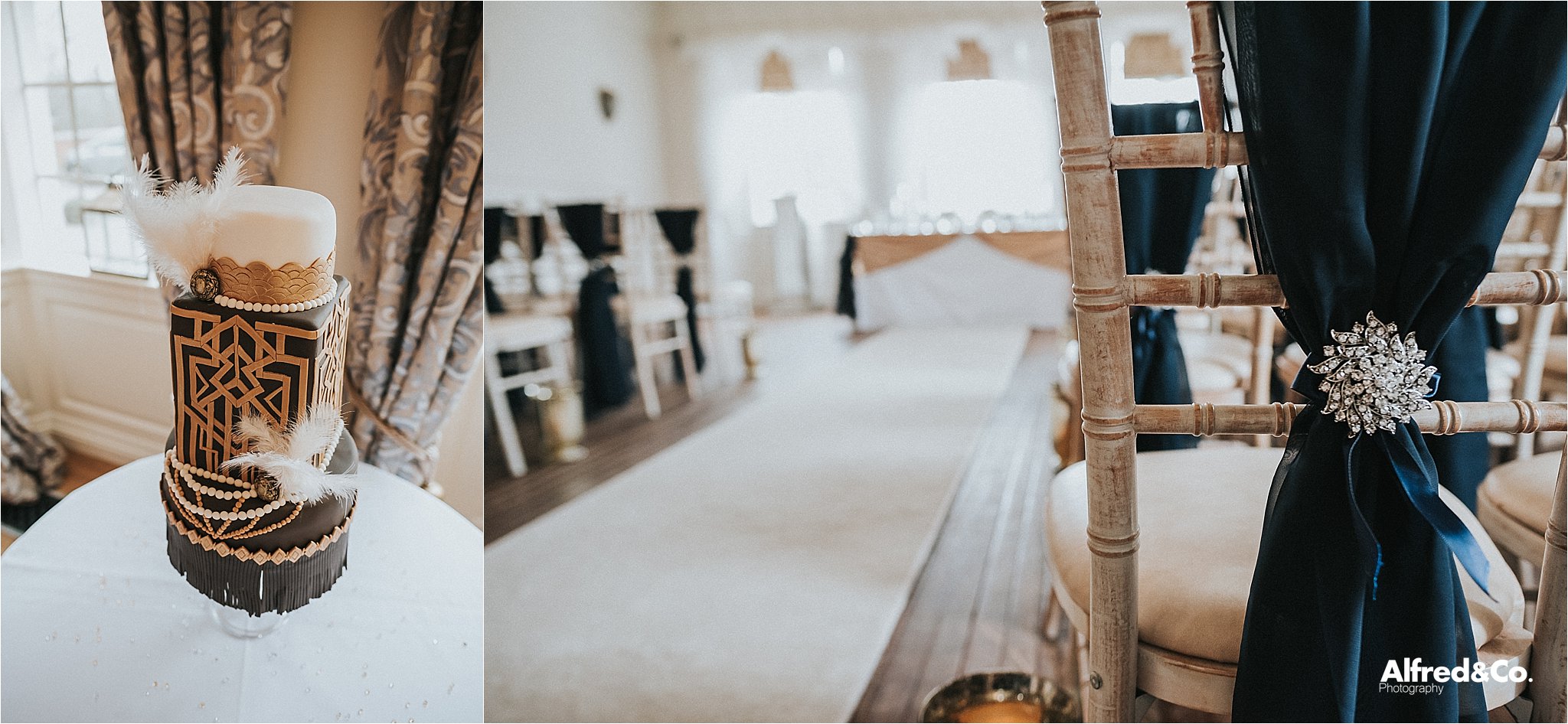 beautiful gold themed wedding at eaves hall 