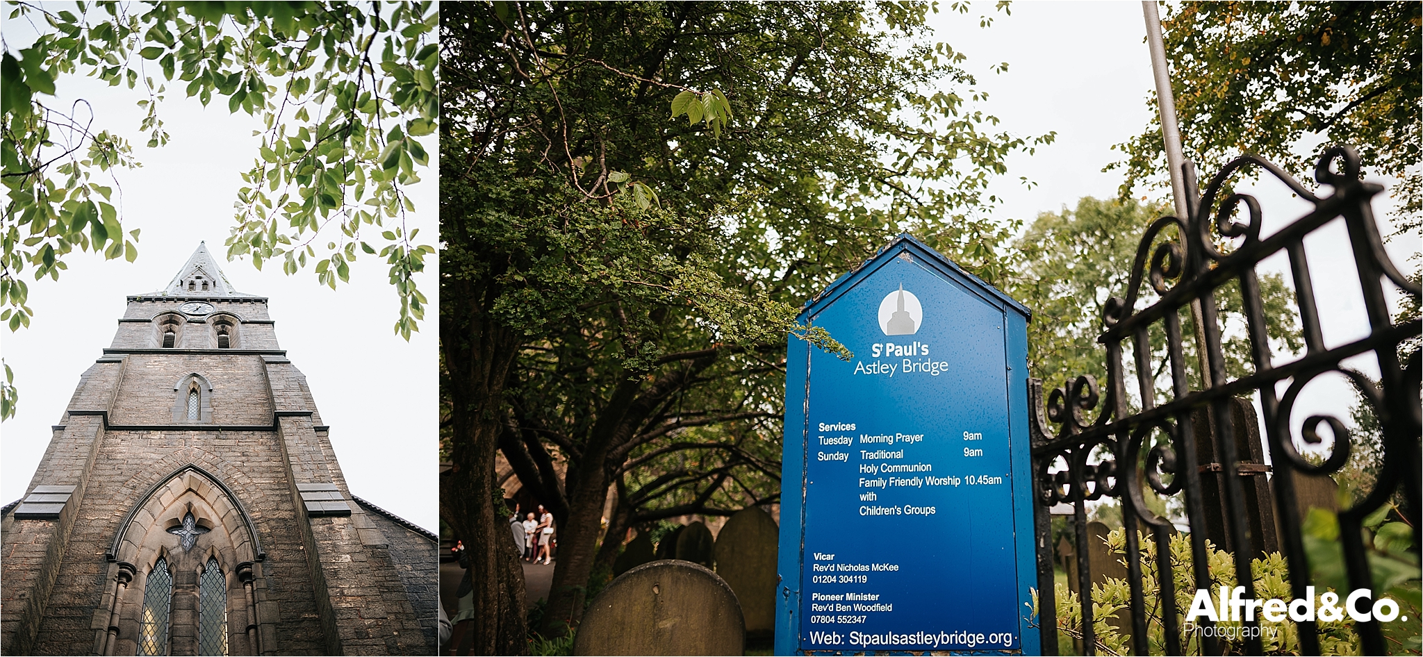 wedding at st paul's church in bolton, lancashire
