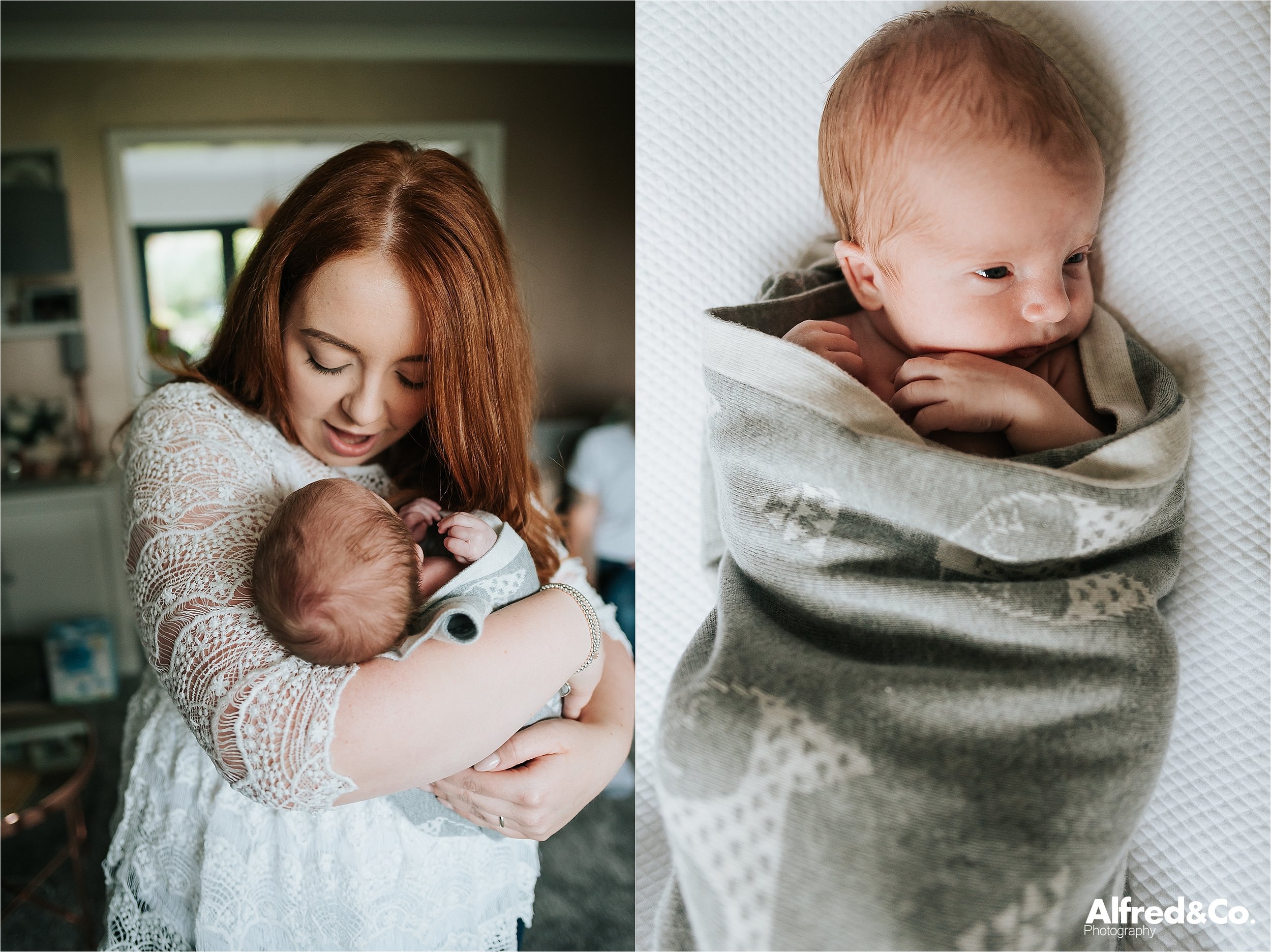 photograph of mummy with new born baby boy 