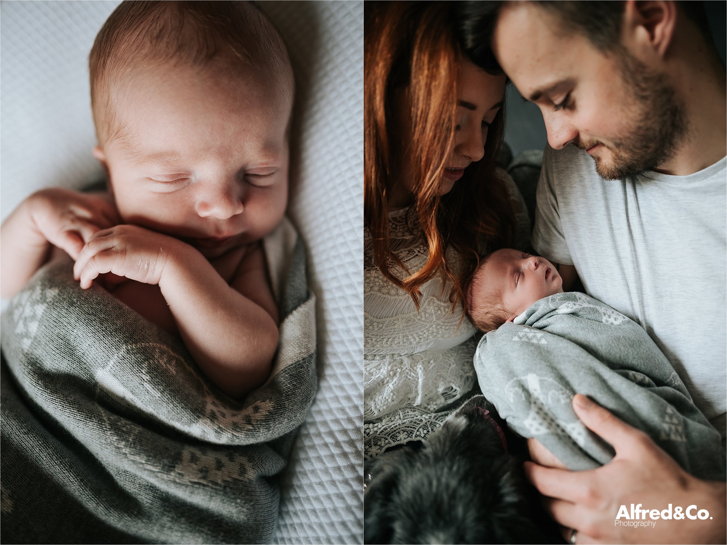 Couple with their new born baby boy