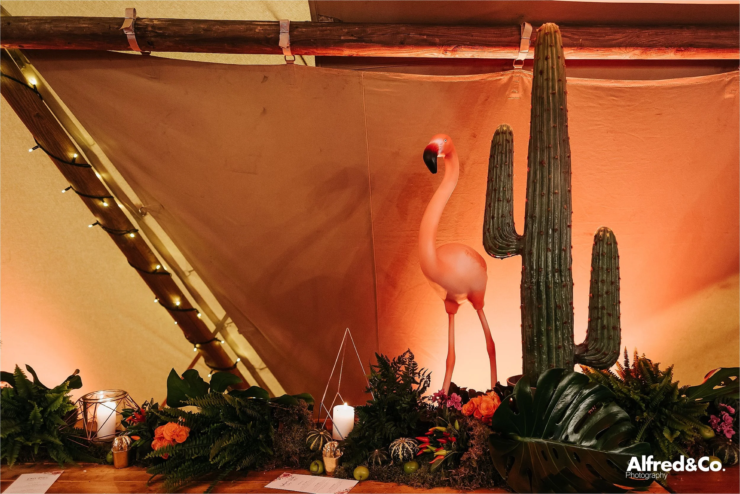 Quirky Wedding Flowers at Tipi open weekend