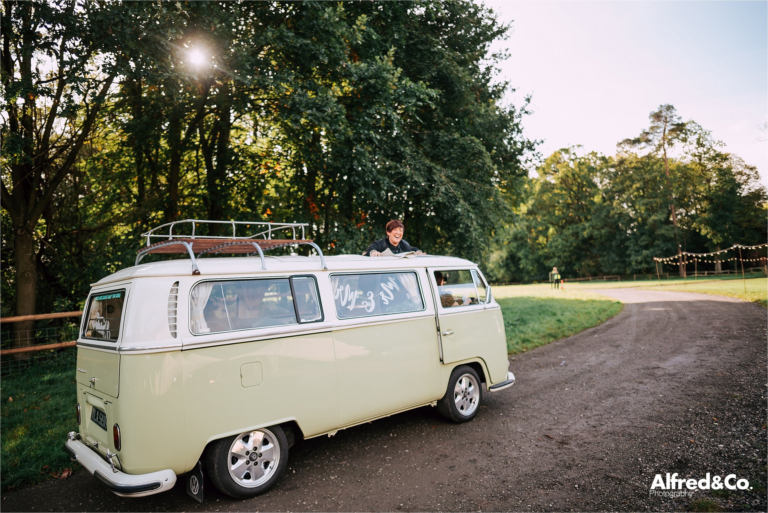 vw camper van - wedding transportation 