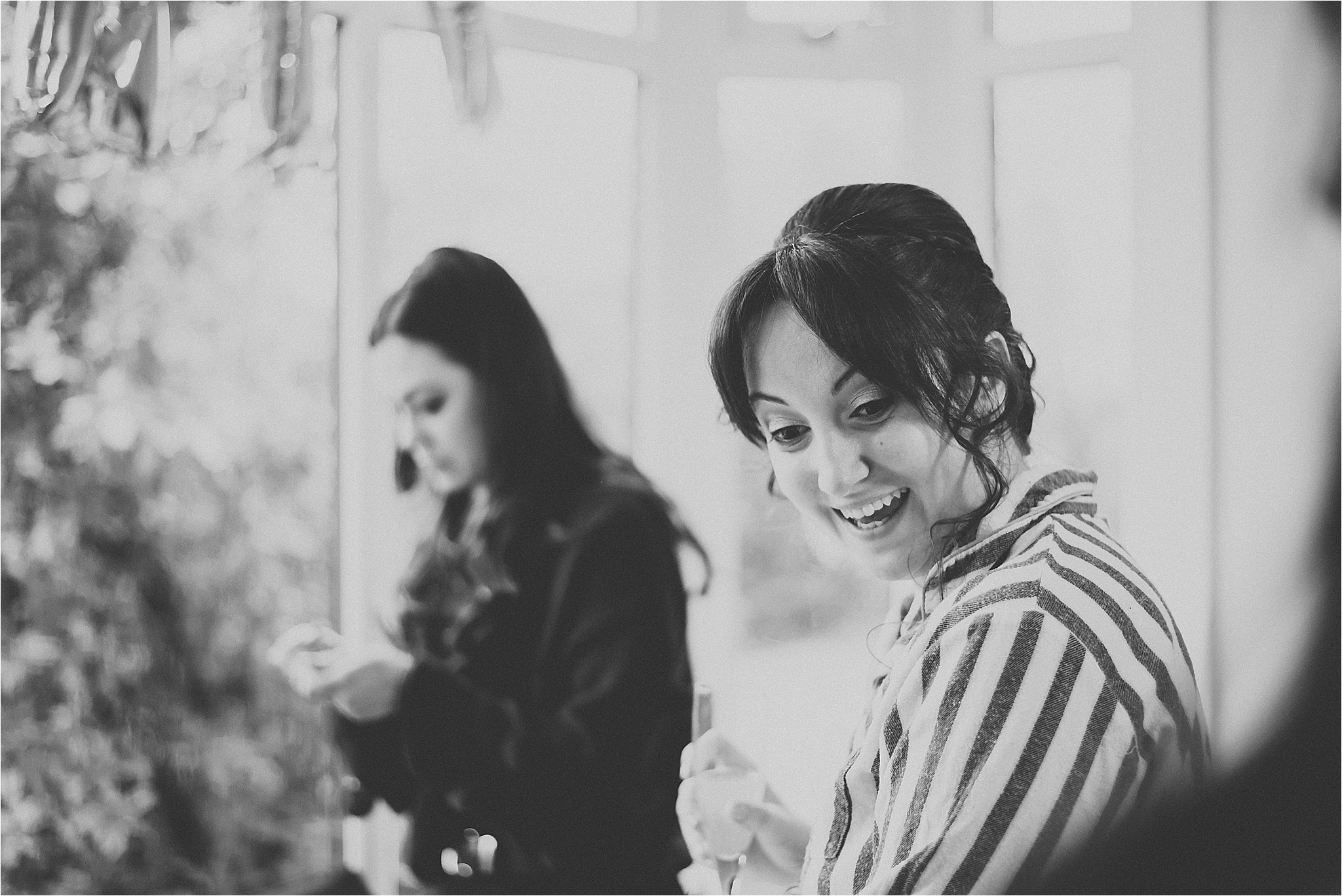 bride getting ready for cheshire wedding