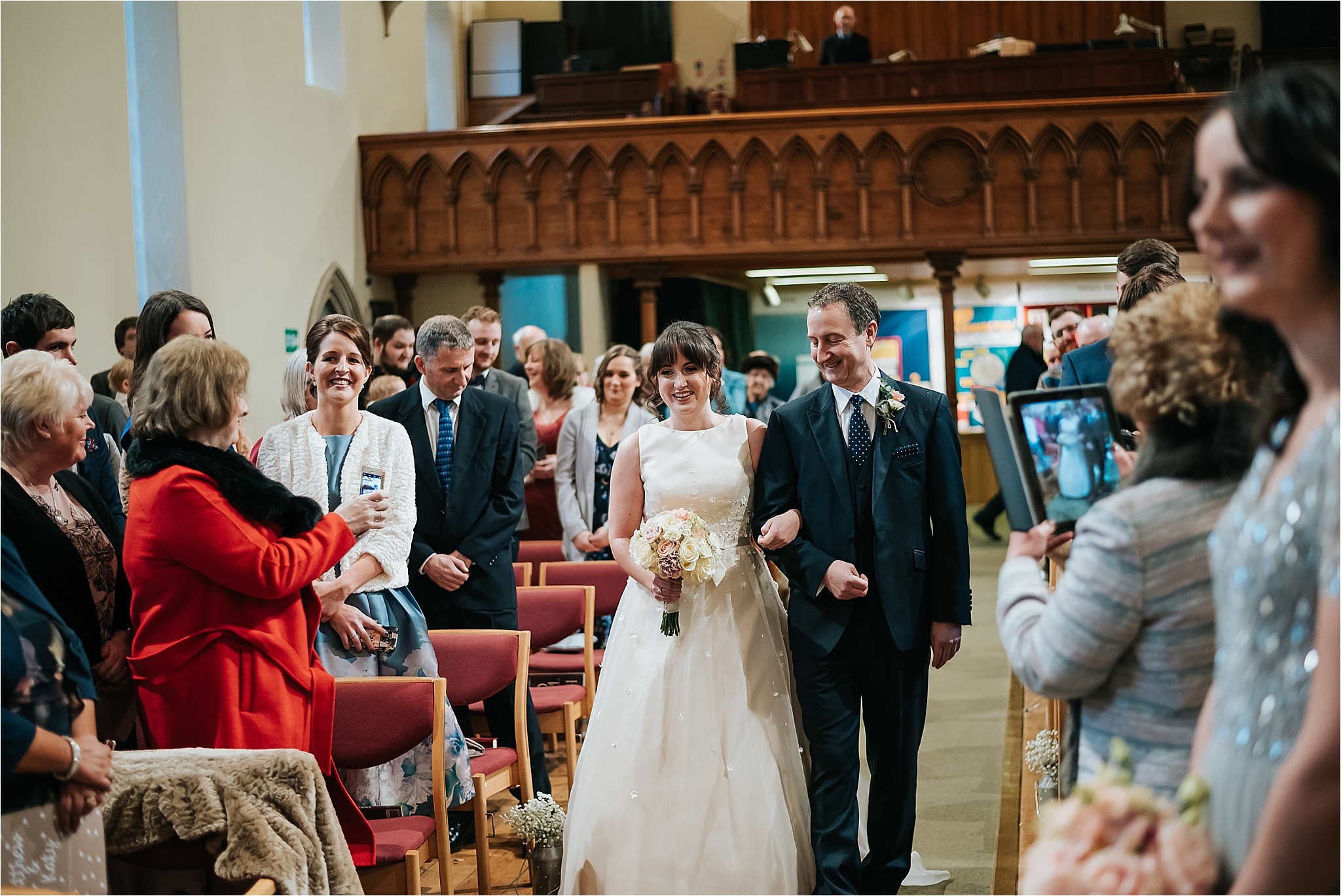 bride walking down the aisle