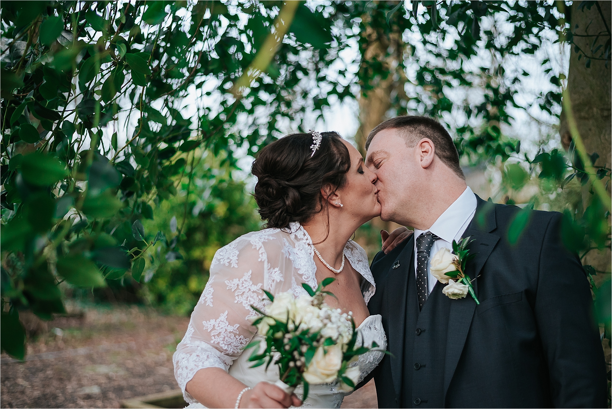 relaxed wedding portraits at the villa
