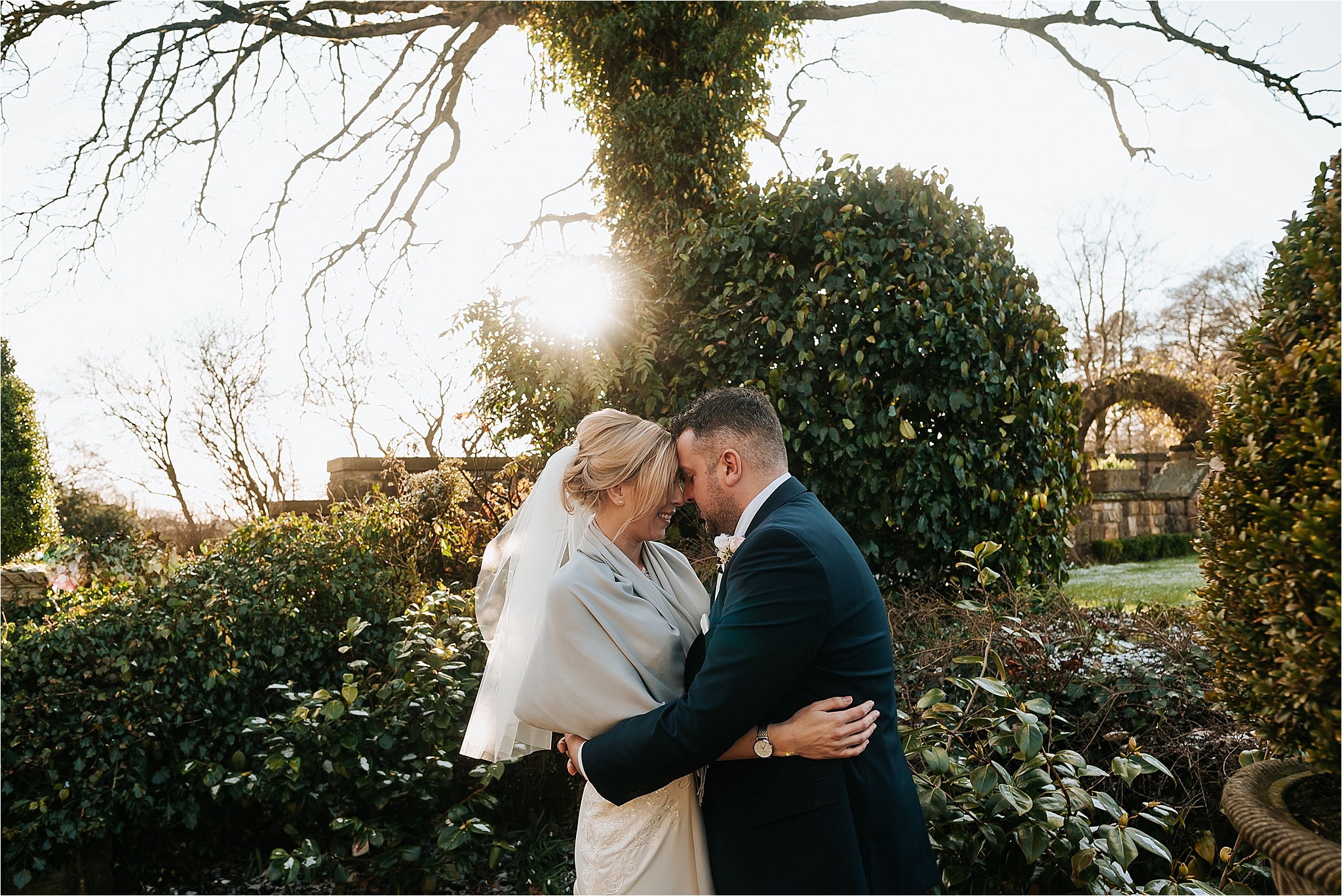 winter wedding at ferraris lancashire