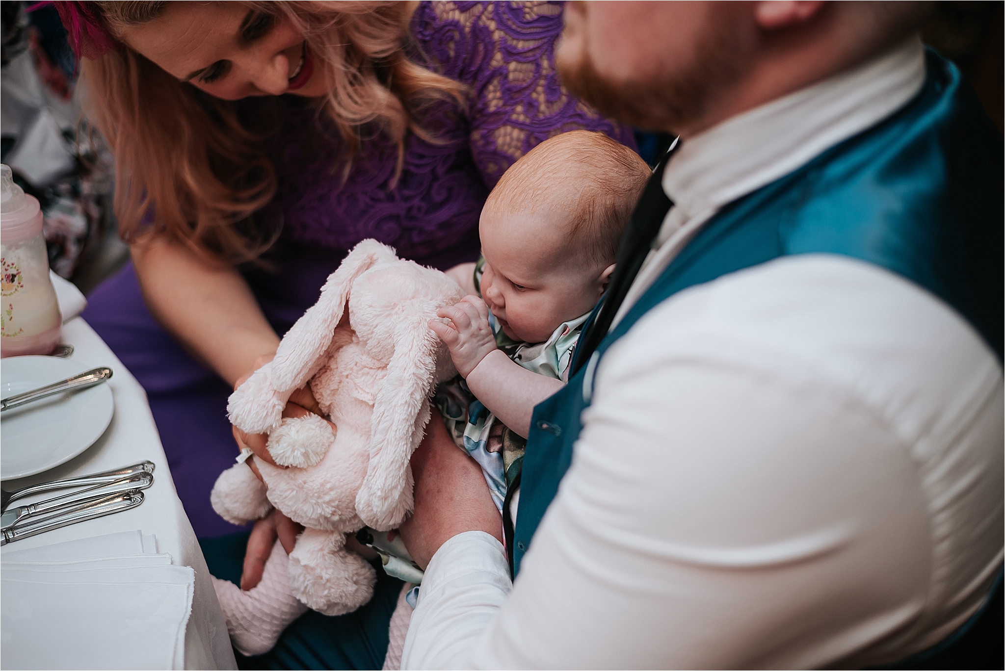 baby at a wedding