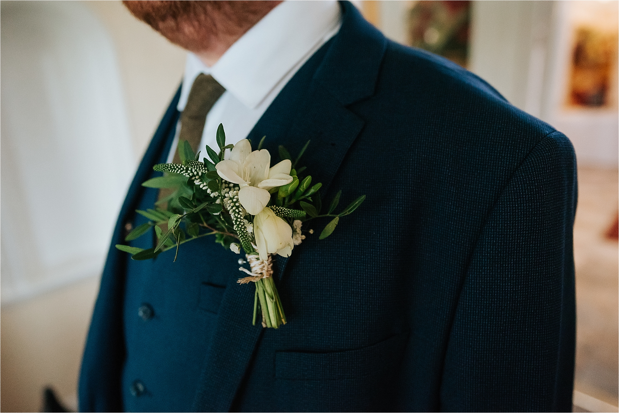 grooms buttonhole by the flower farm 