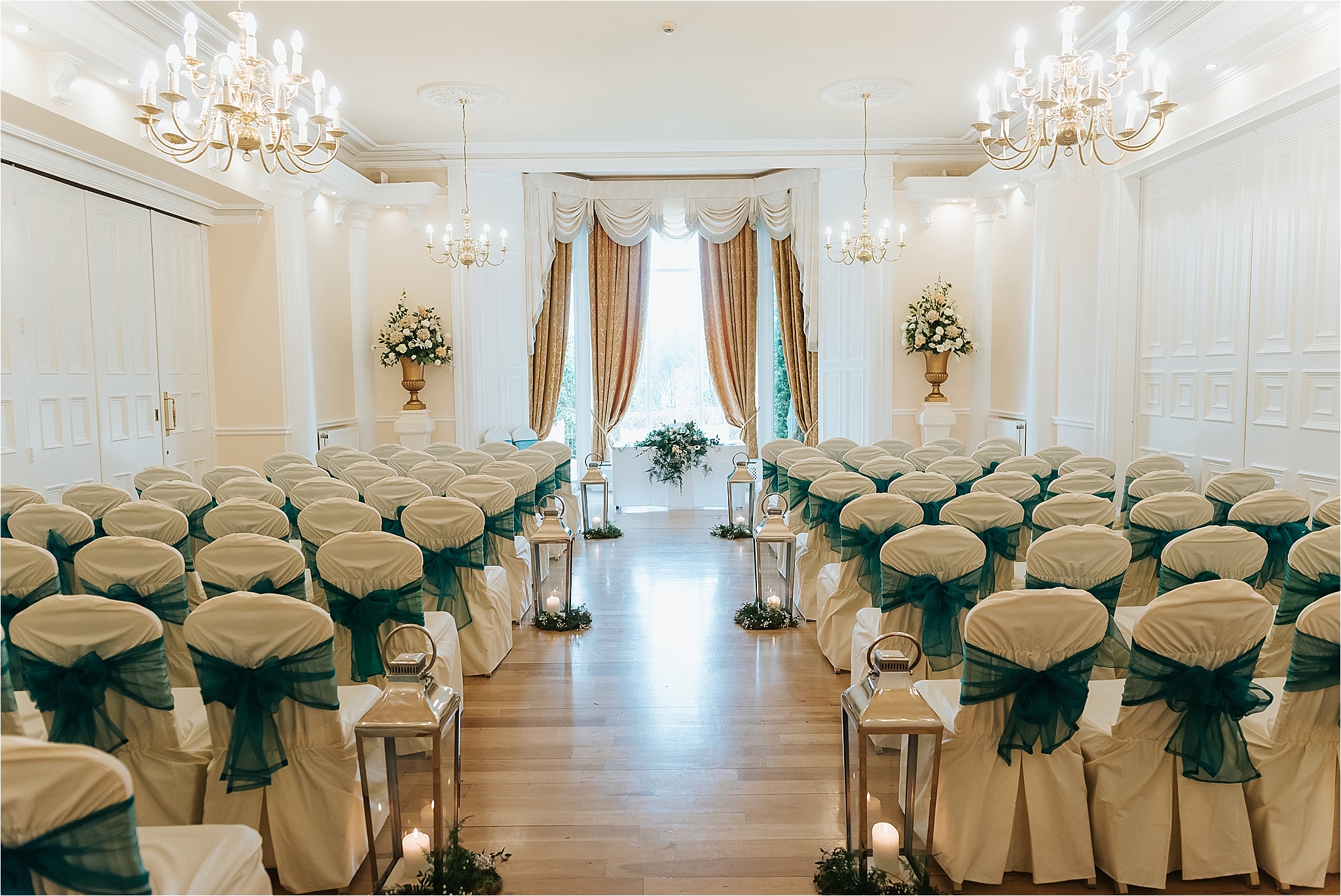 ceremony room set up for wedding at the grange hotel