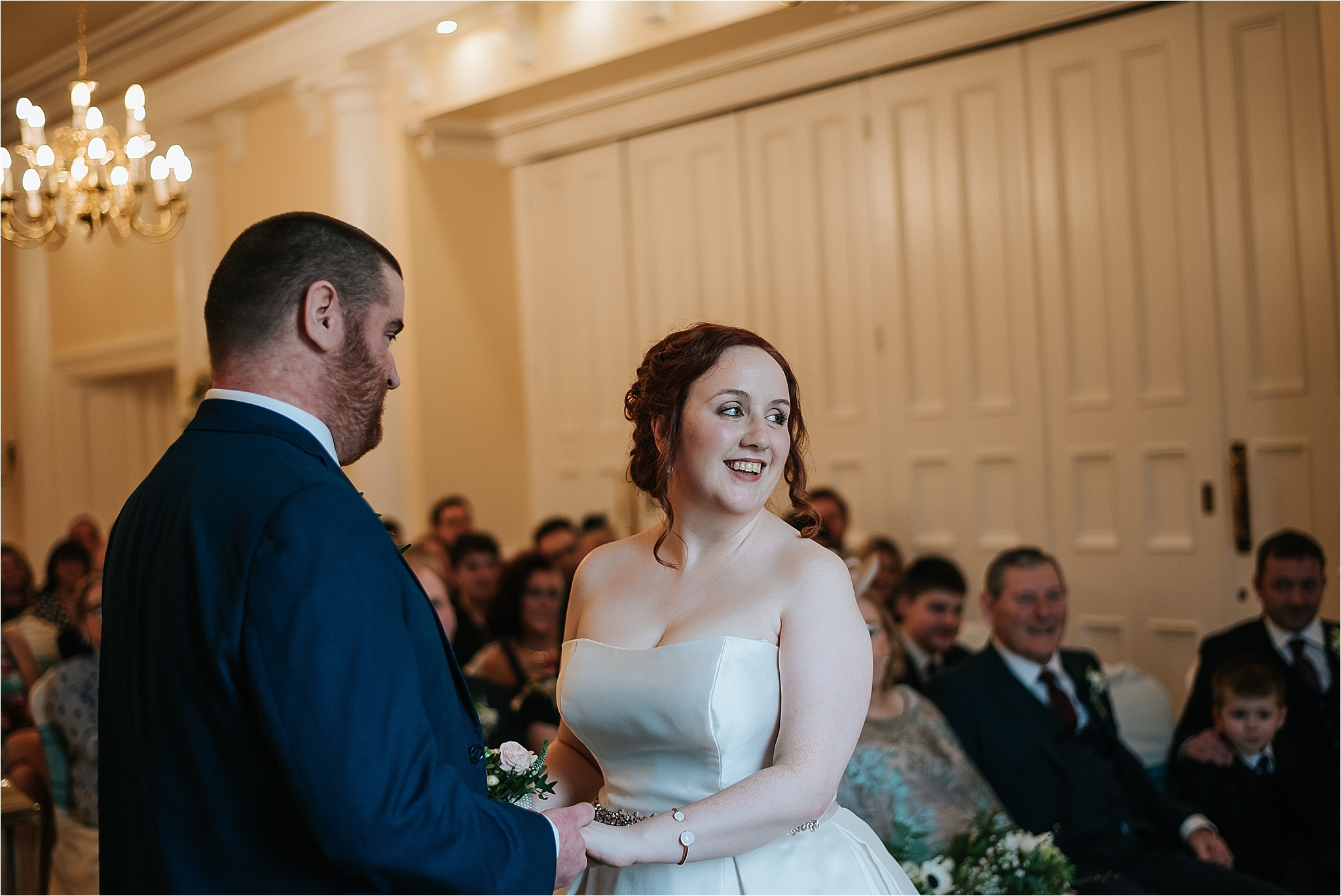 bride and groom during wedding ceremony 