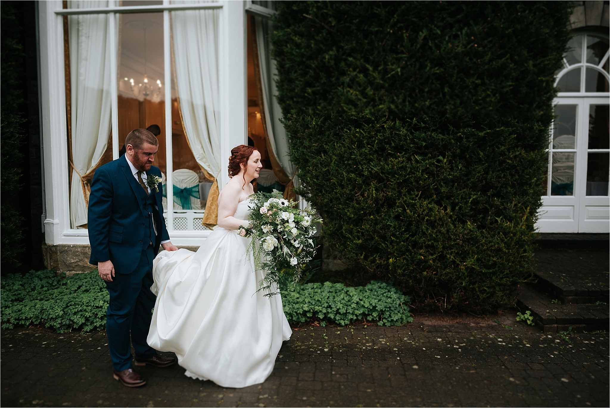 bride and groom at wedding