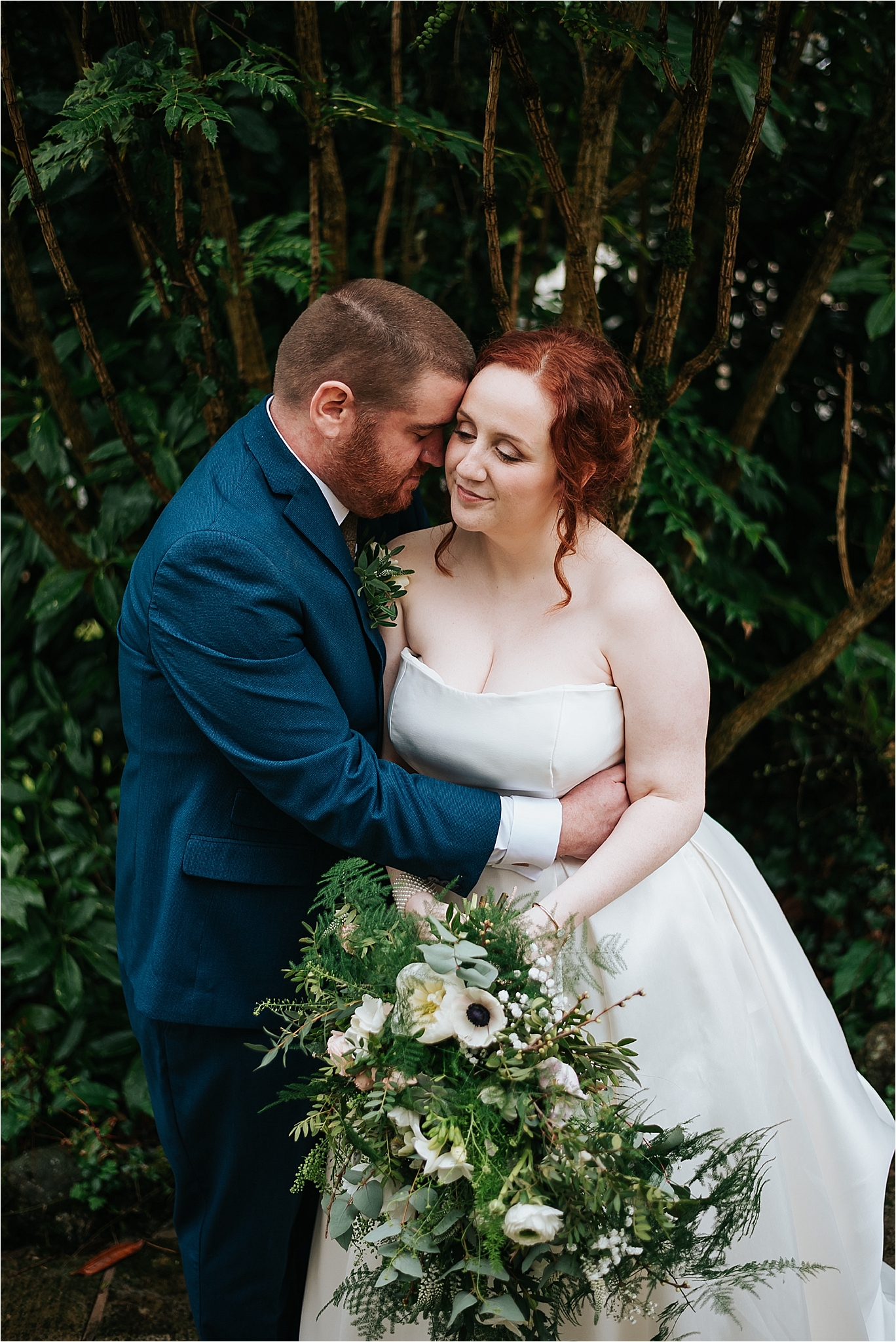 bride and groom at wedding 