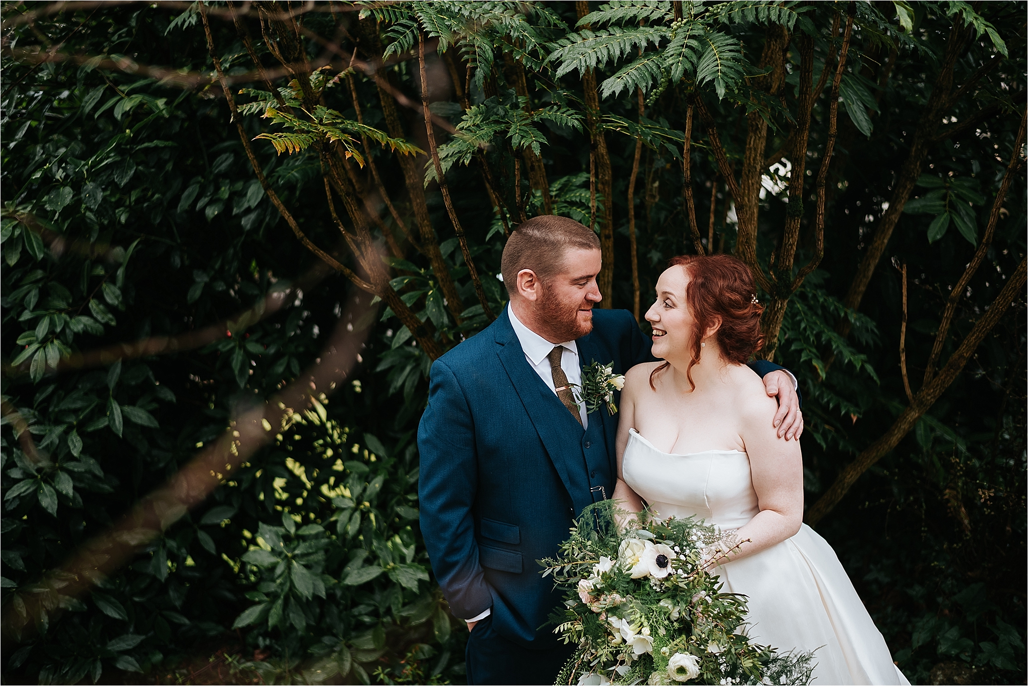 bride and groom at wedding at grange hotel 