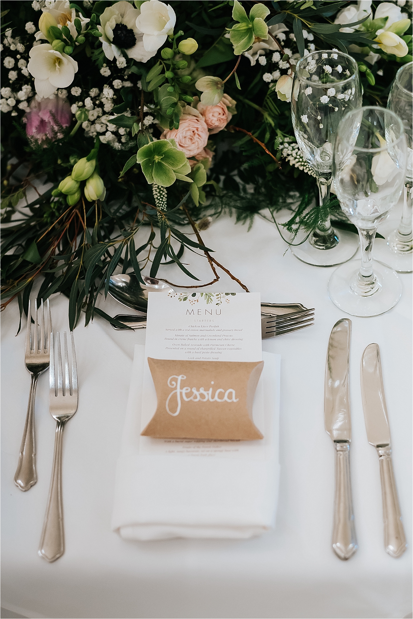 table setting at the grange hotel 