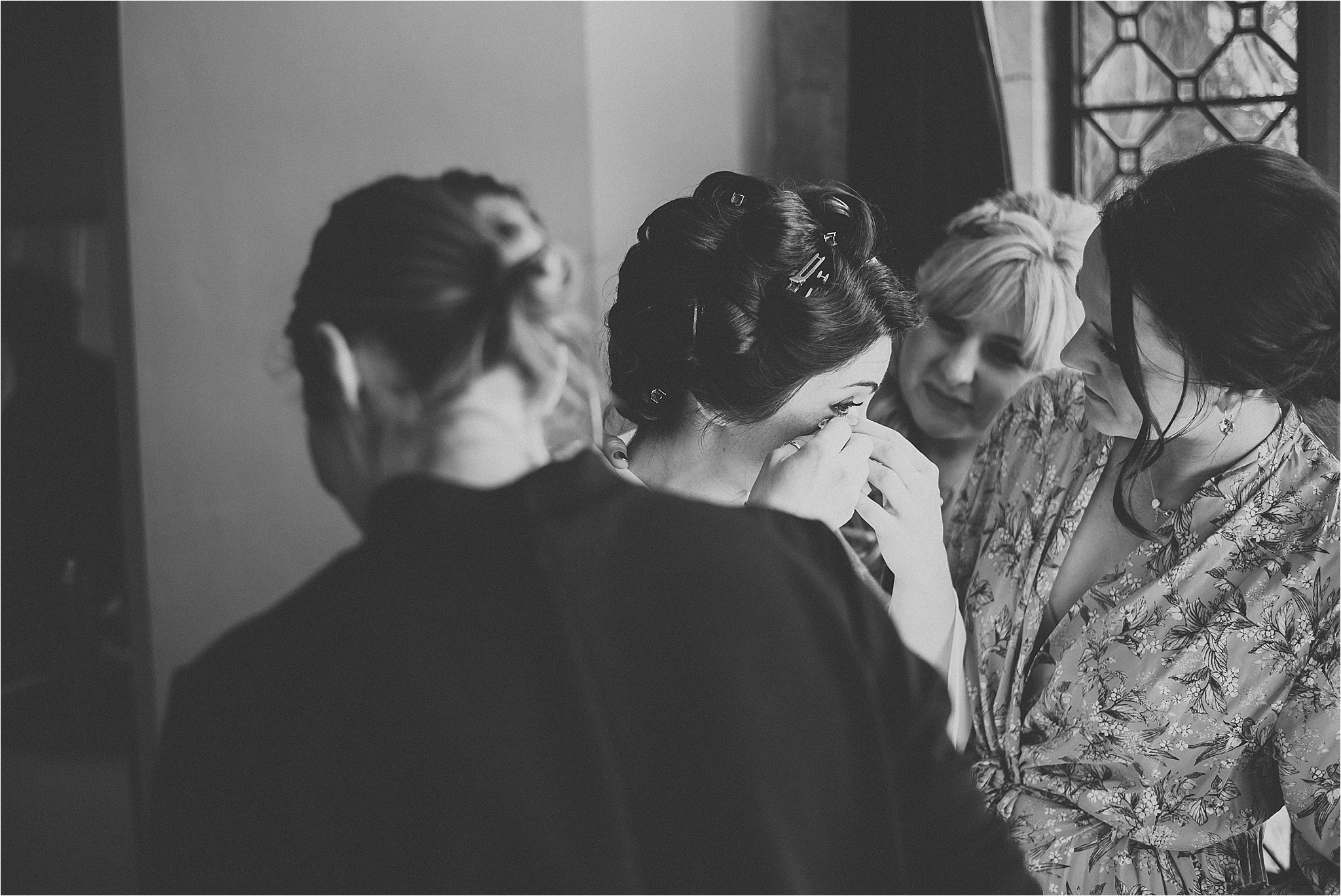bride gets upset before wedding