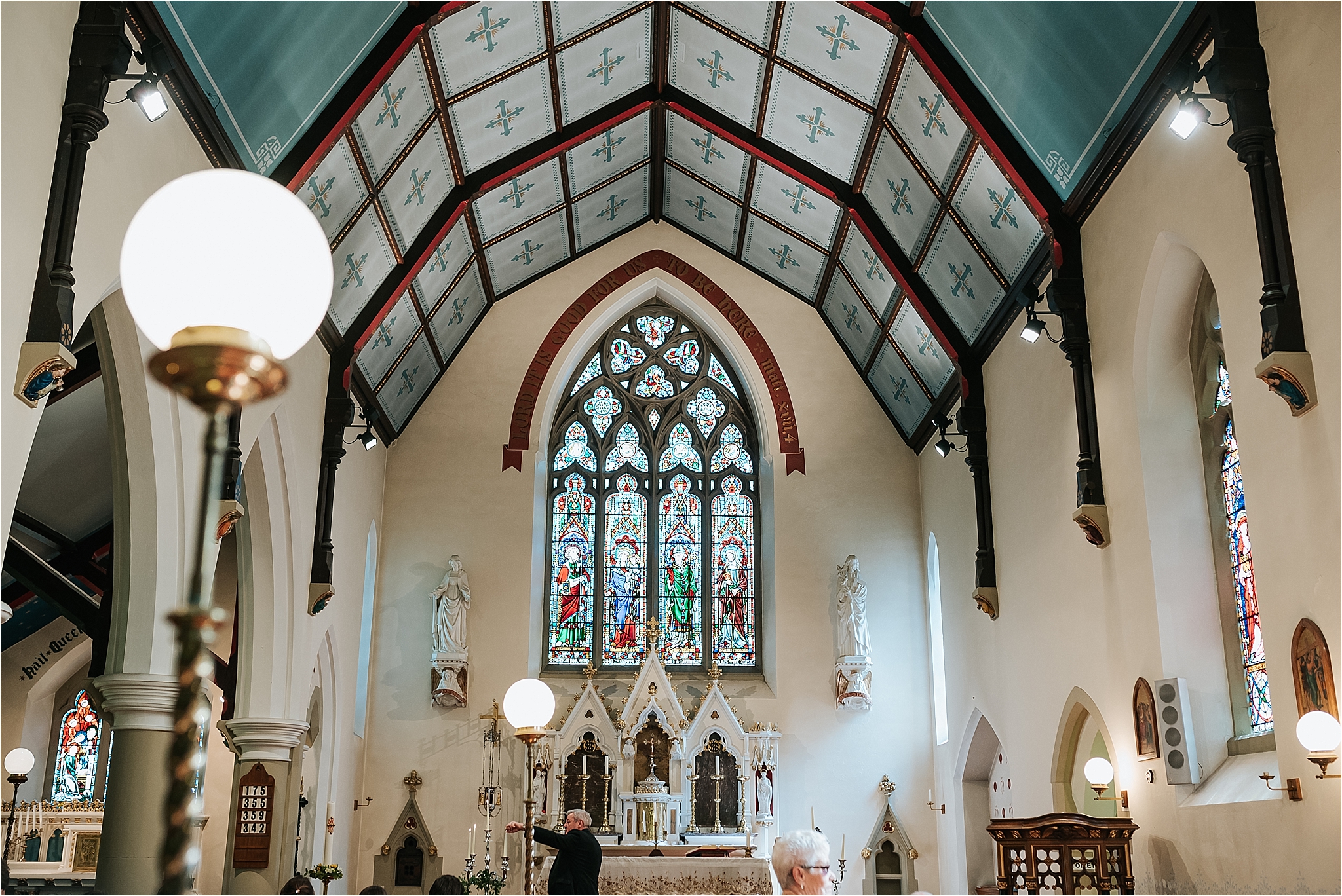 inside of ast marys and st james church scorton