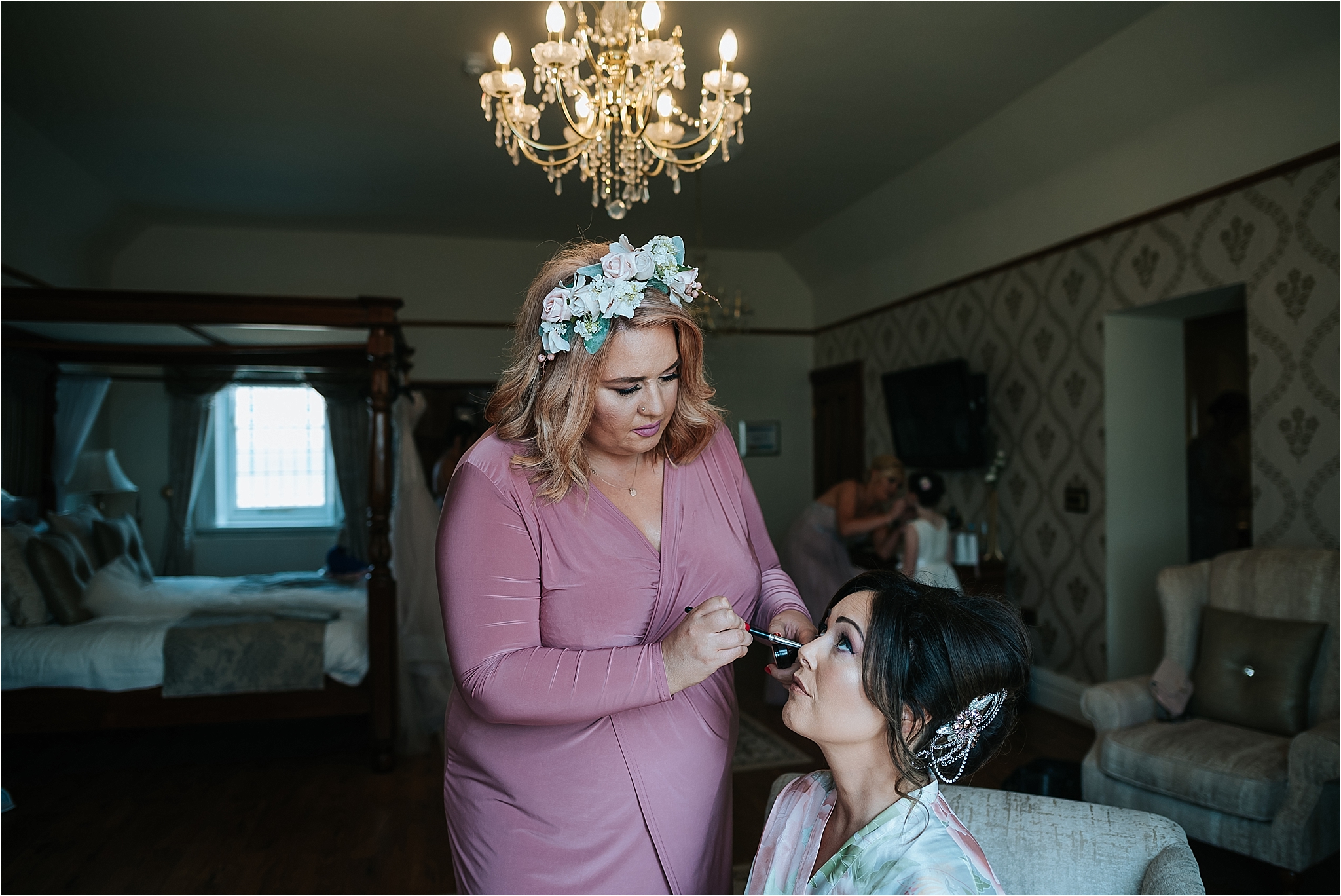 west tower wedding photograph