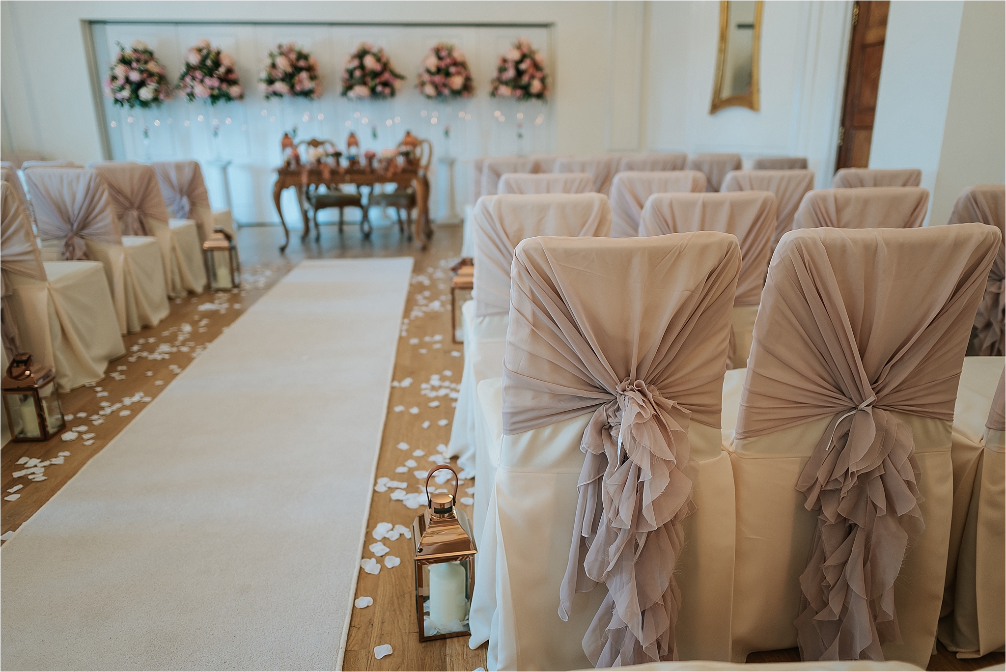 blush pink wedding at west tower ormskirk