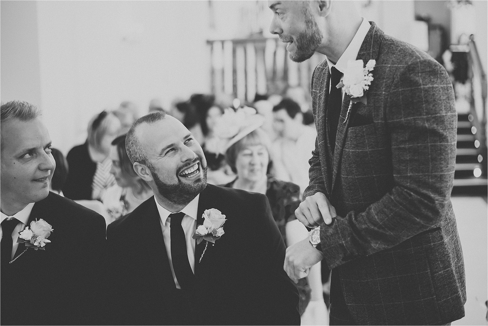 pink and gold wedding ceremony at west tower
