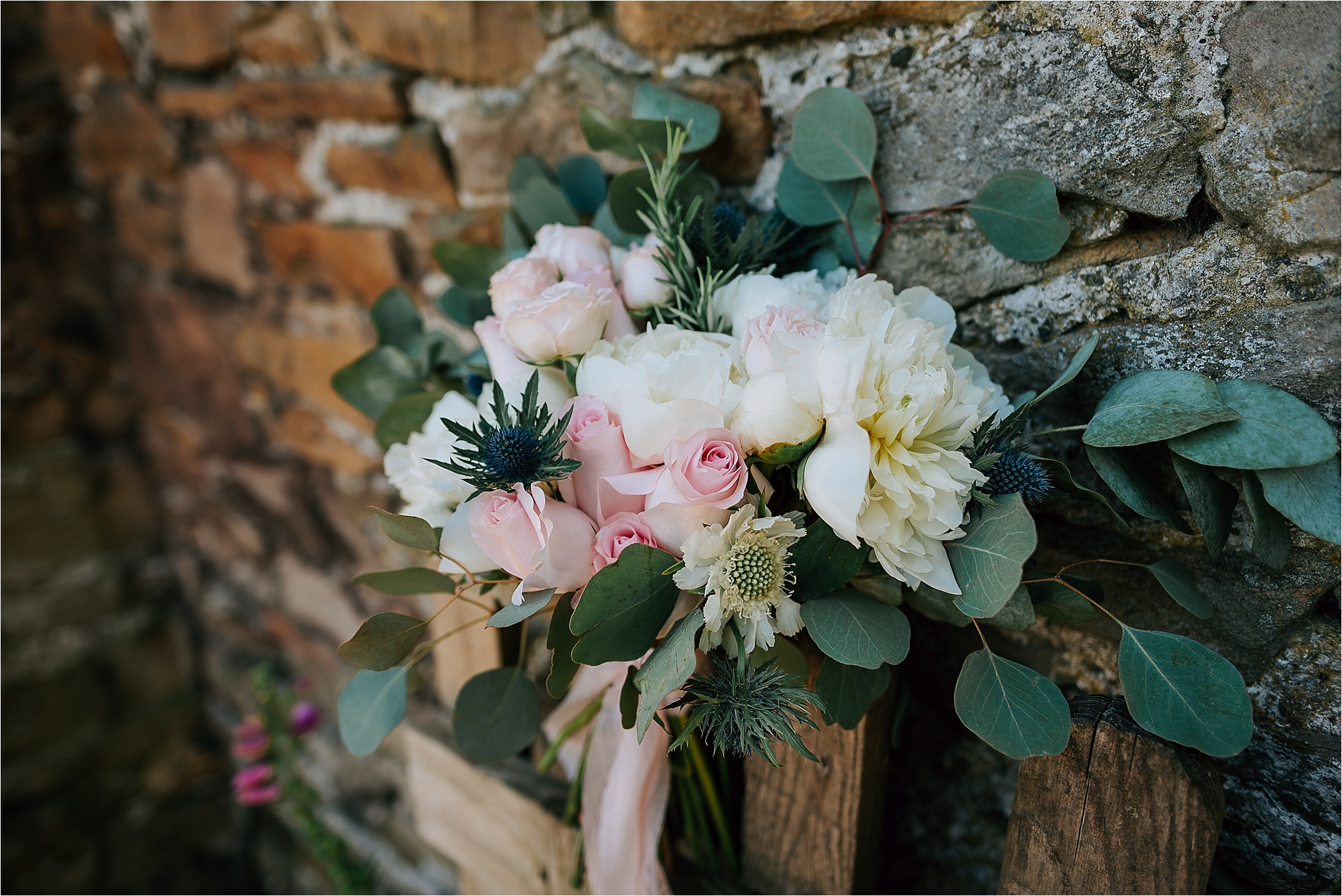Blush tones wedding flowers by floral designs by kelly, clitheroe