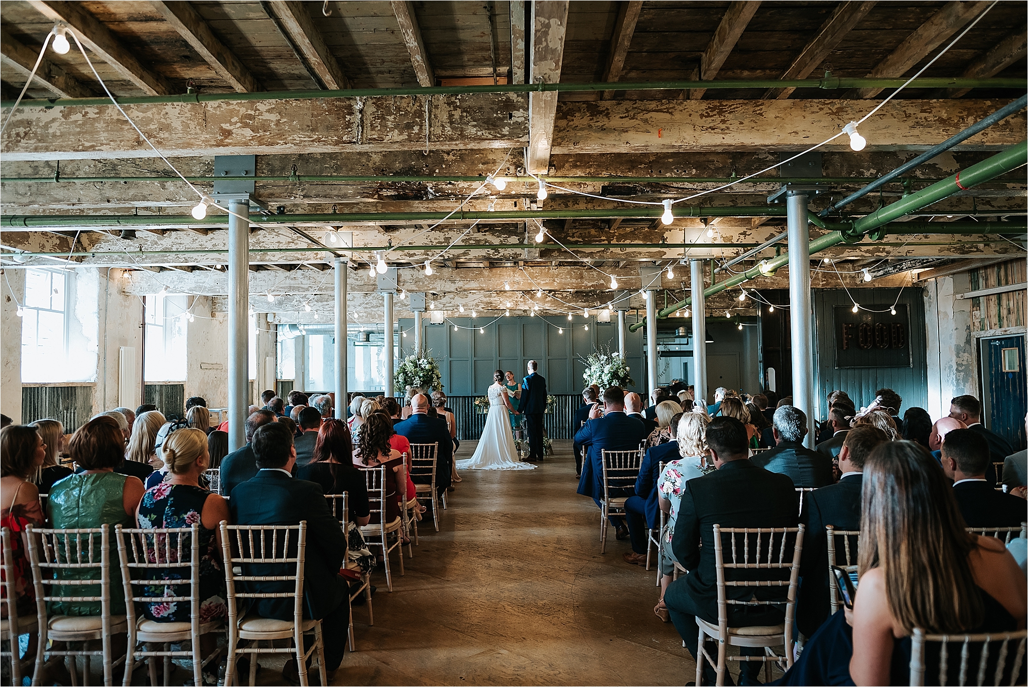 Wedding ceremony at Holmes Mill in Clitheroe
