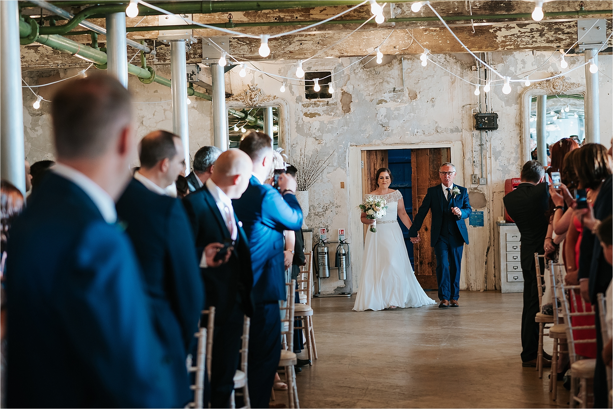 Wedding ceremony room at holmes mill, clitheroe