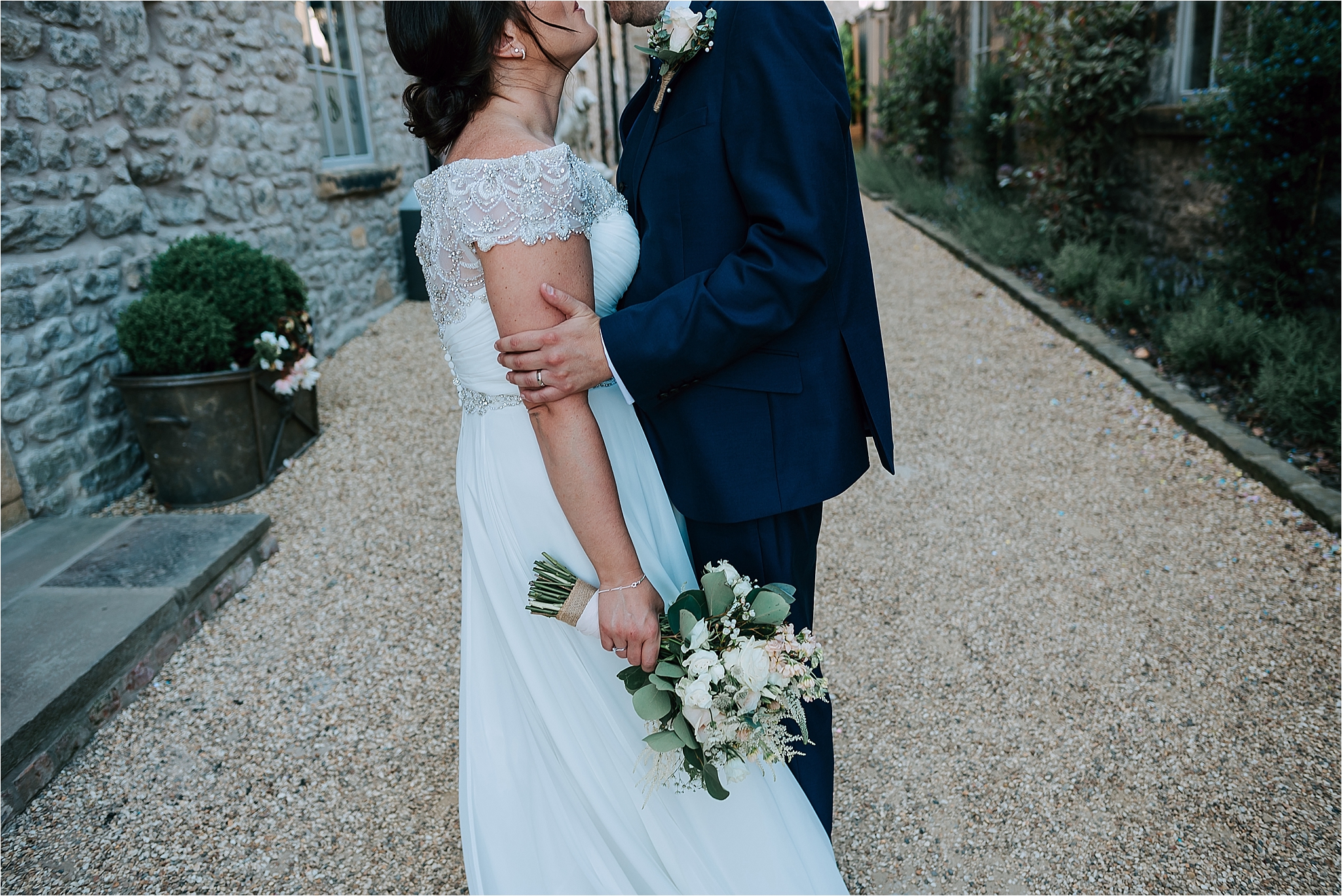 Wedding couple at Holmes Mill