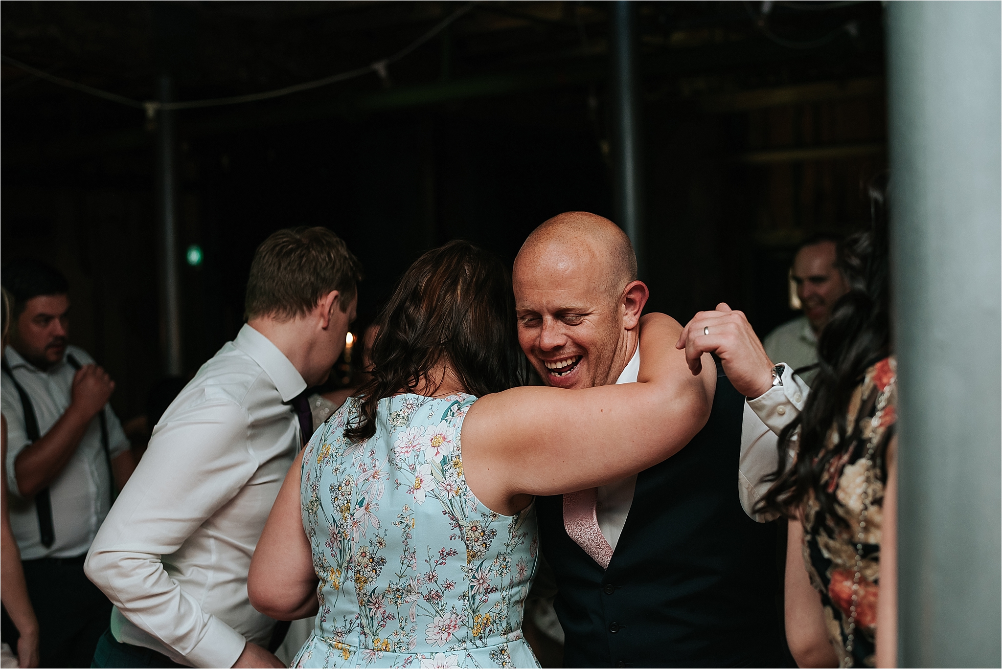 Wedding party at Holmes Mill, Bowland Brewery