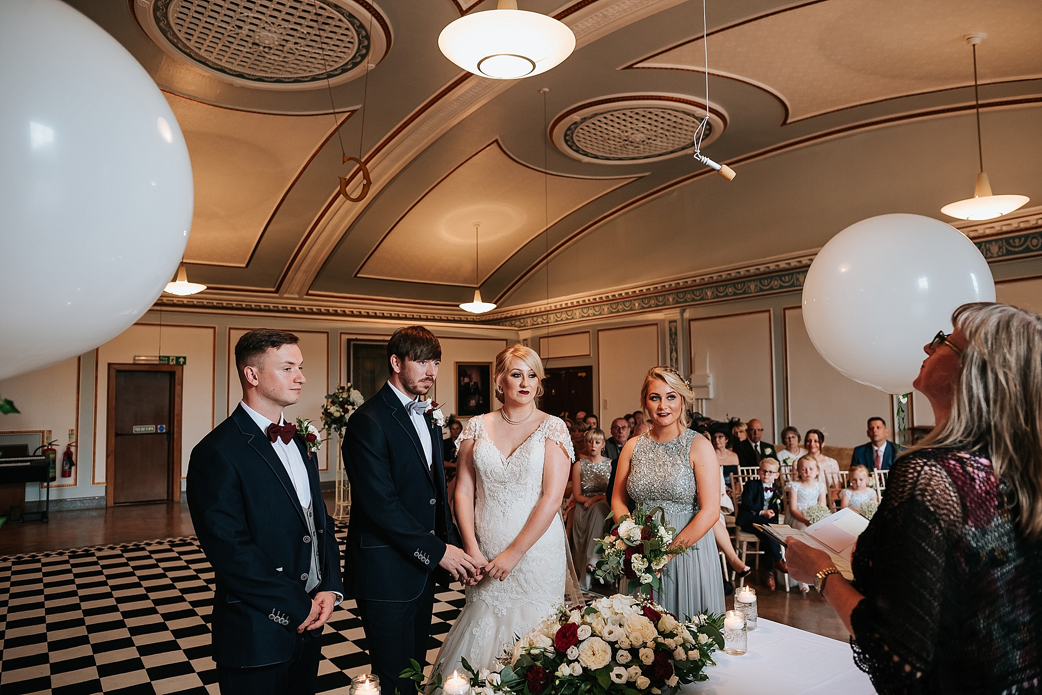 glamorous 1940s style wedding at st annes palace