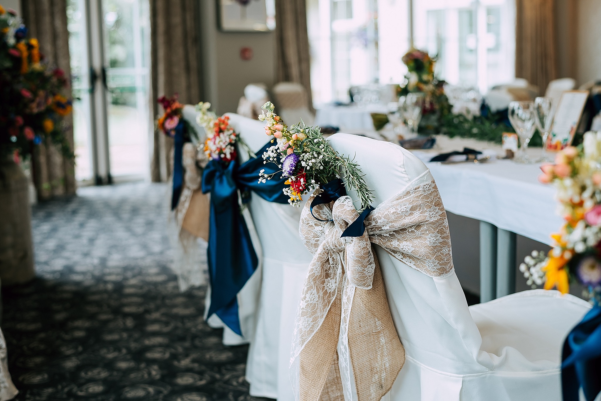 colourful summer wedding at ribby hall village