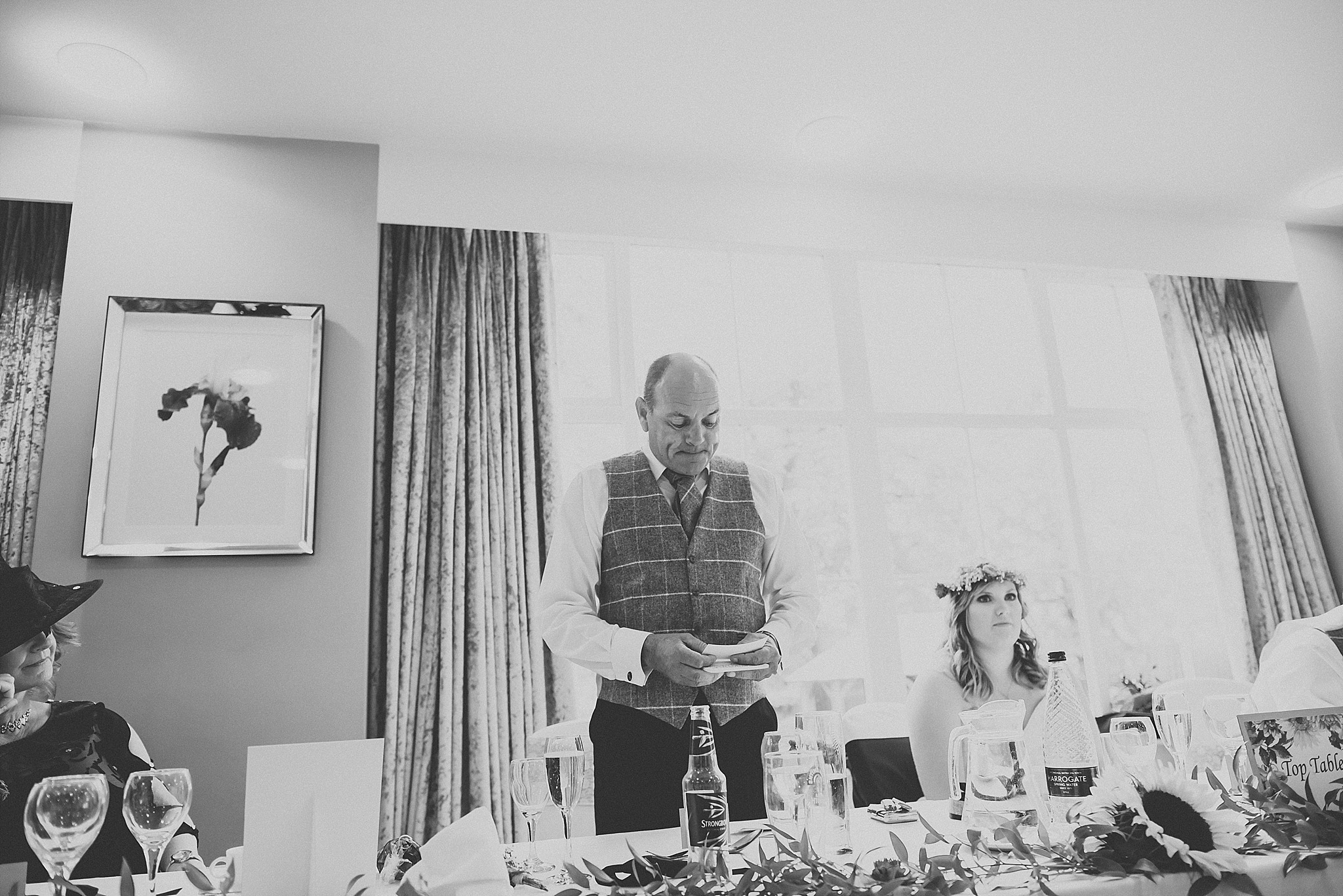 father of the bride doing a speech