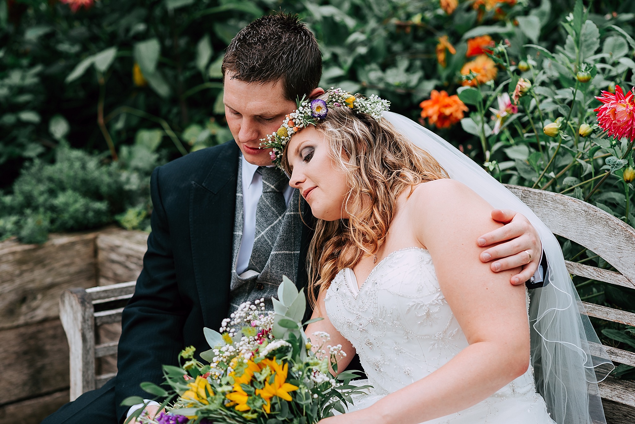 colourful summer fylde coast wedding