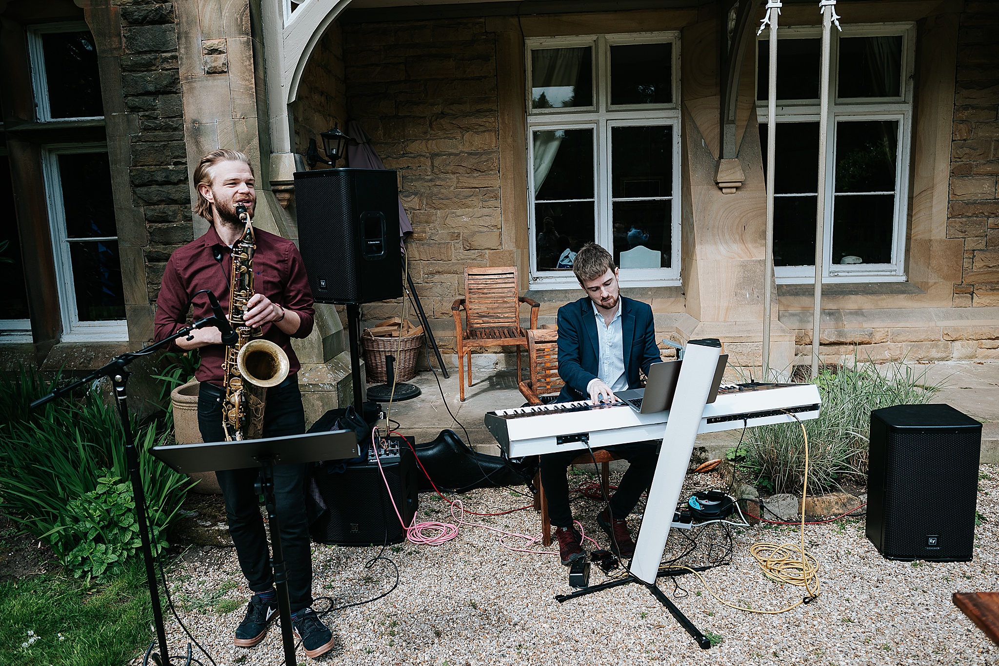 band play at wedding near preston