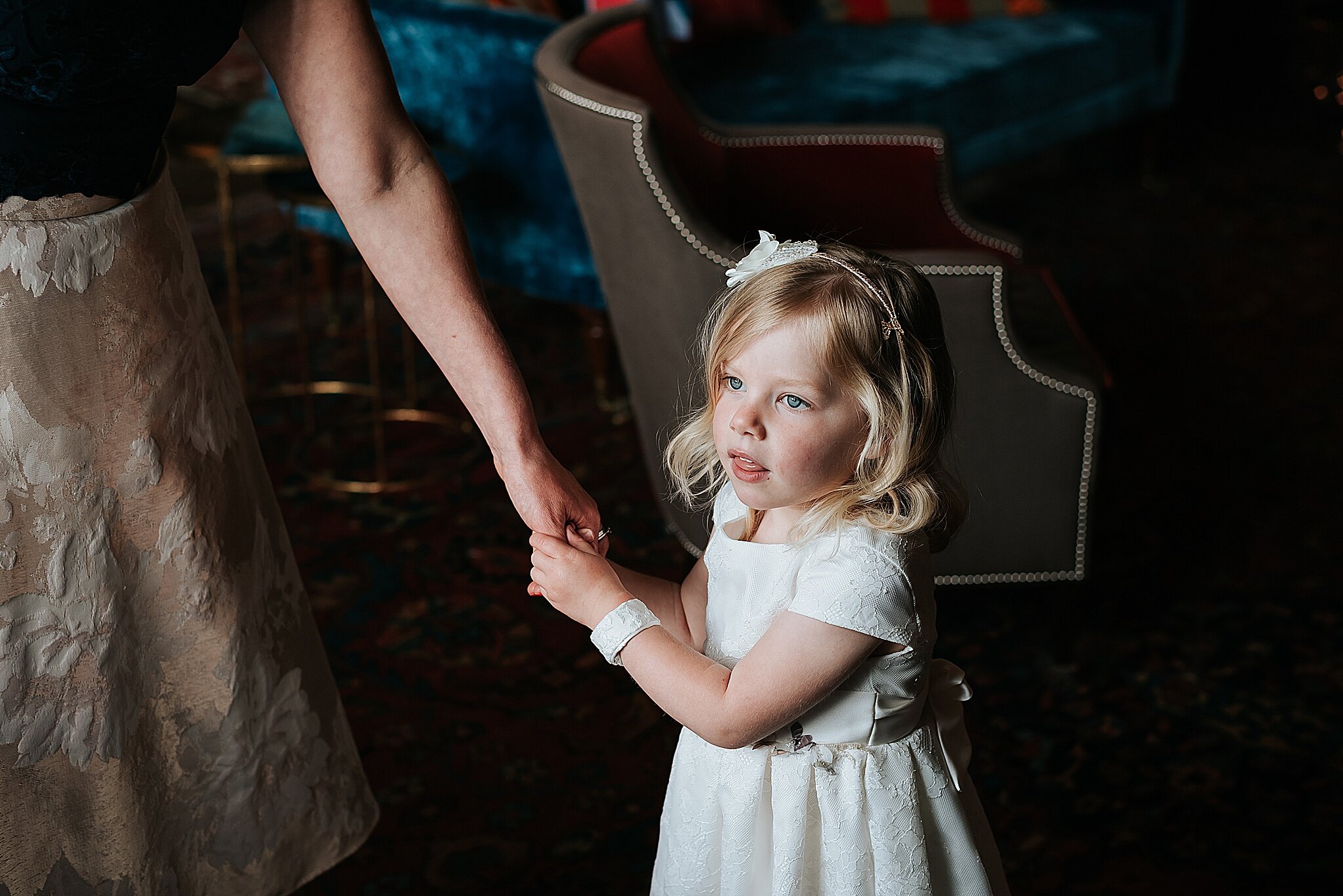 flower girl at dorfold hall