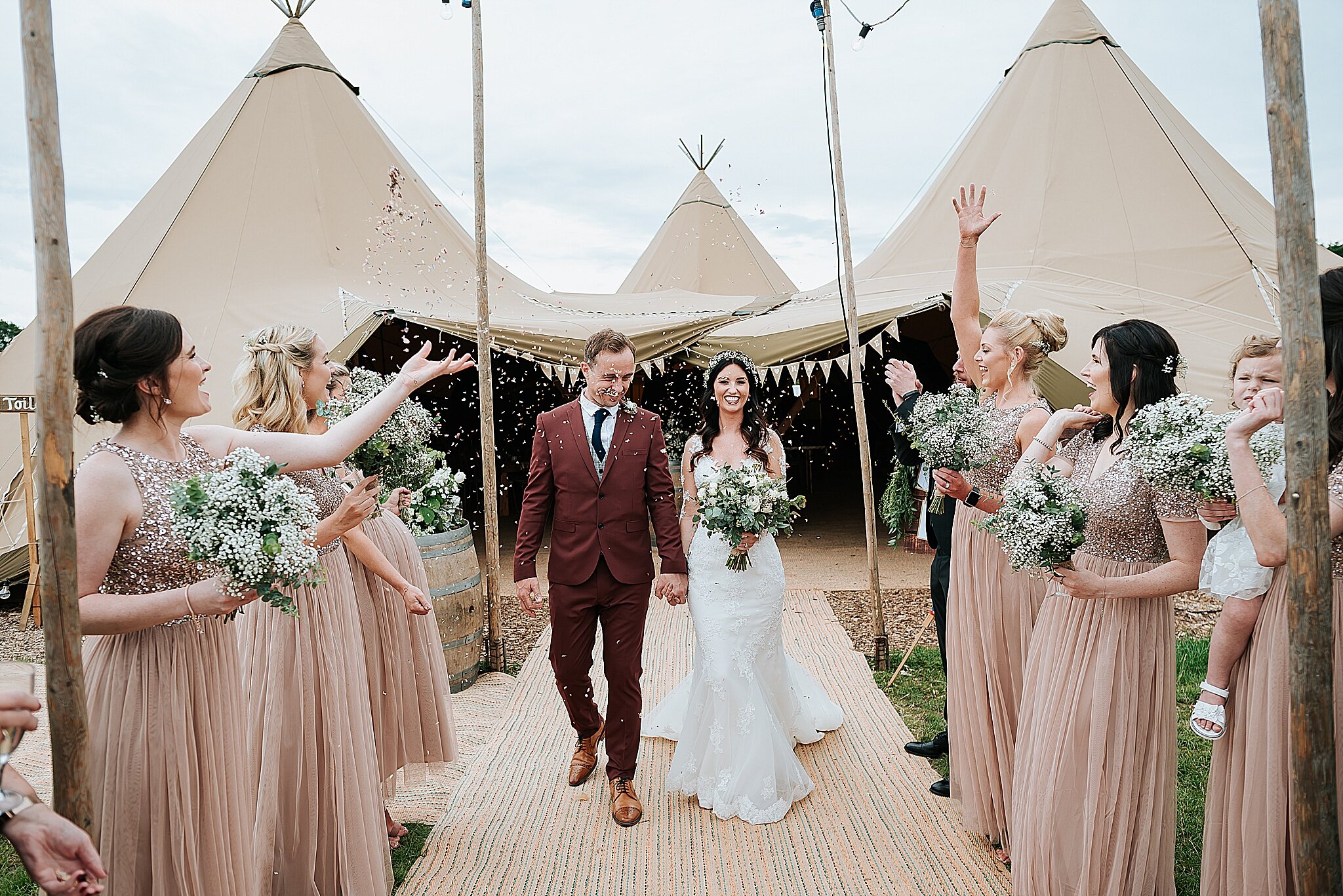 tipi wedding in delamere cheshire 