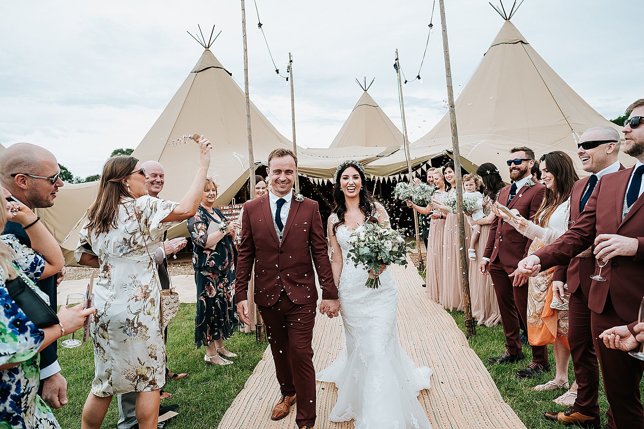 tipi wedding in cheshire 