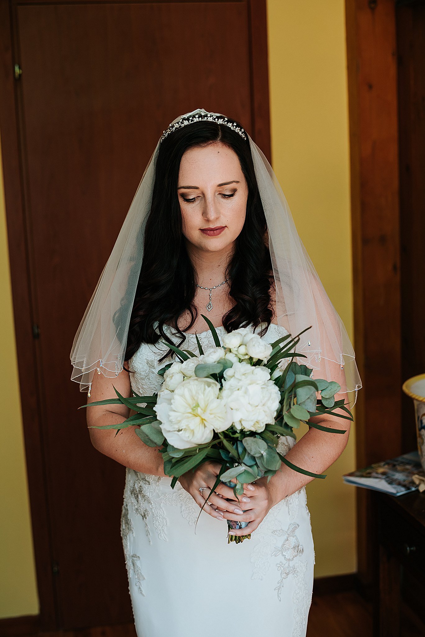 bride in wedding dress from lulu browns 