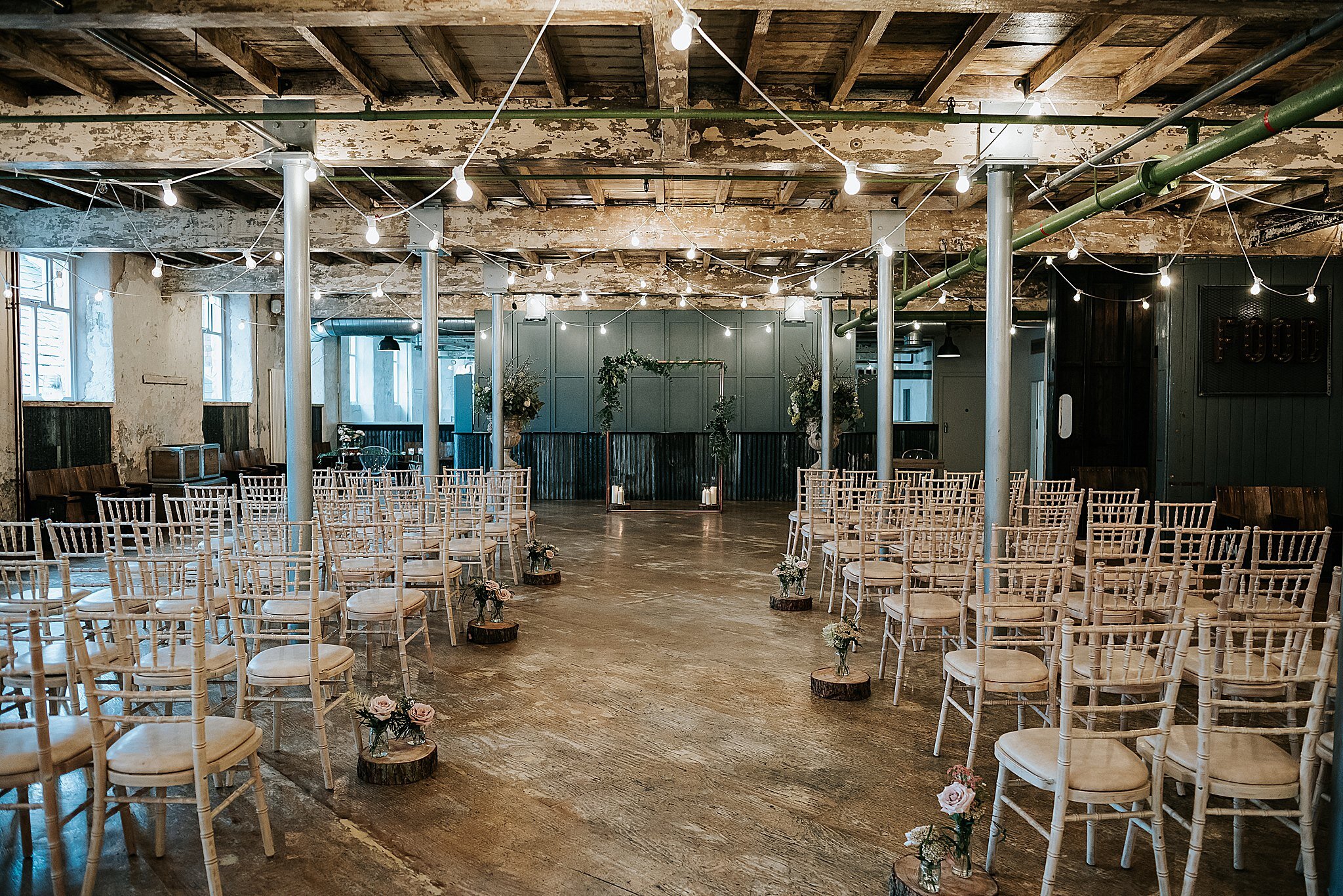 wedding ceremony room at holmes mill 