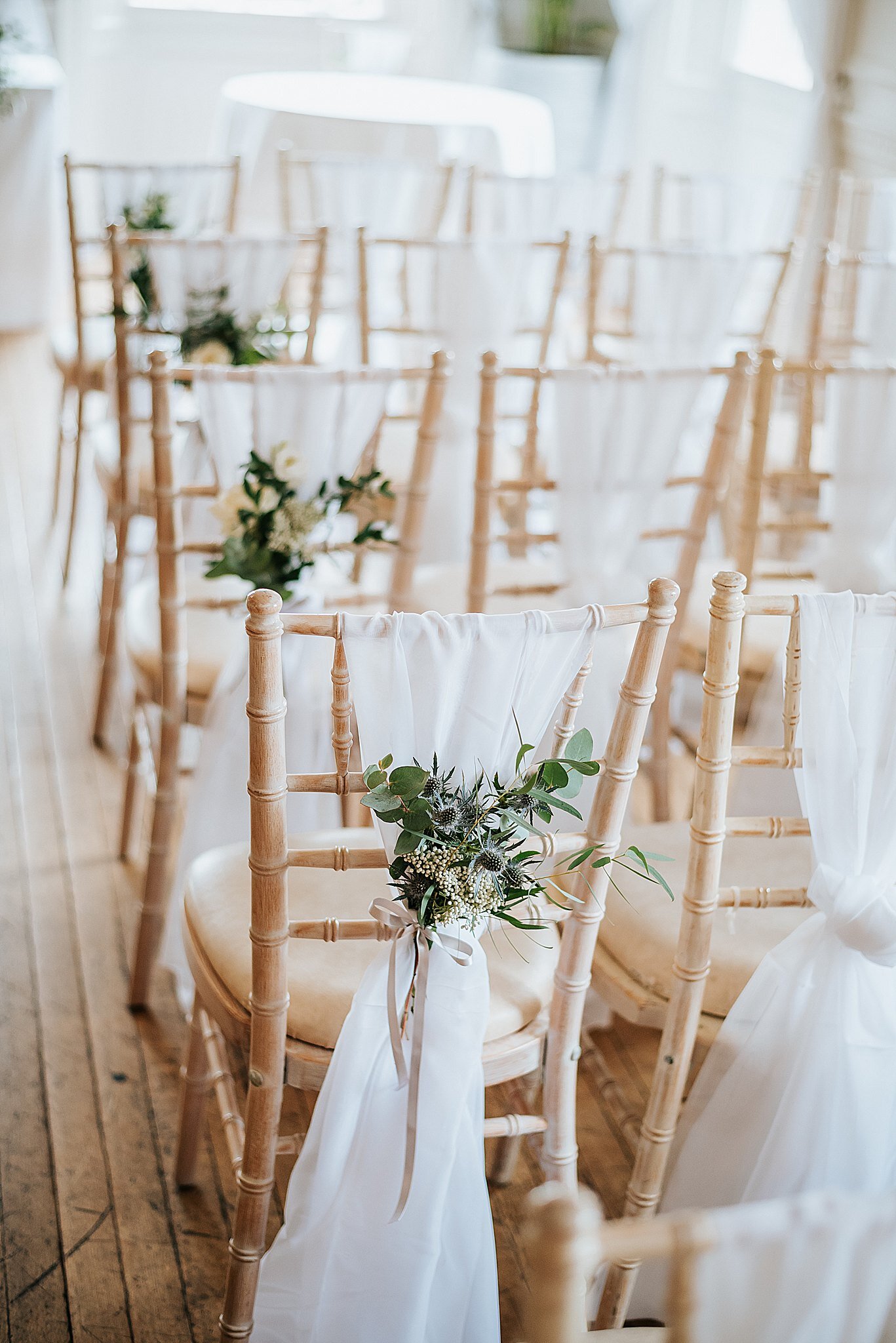 beautiful wedding decoration at eaves hall wedding venue in lancashire 