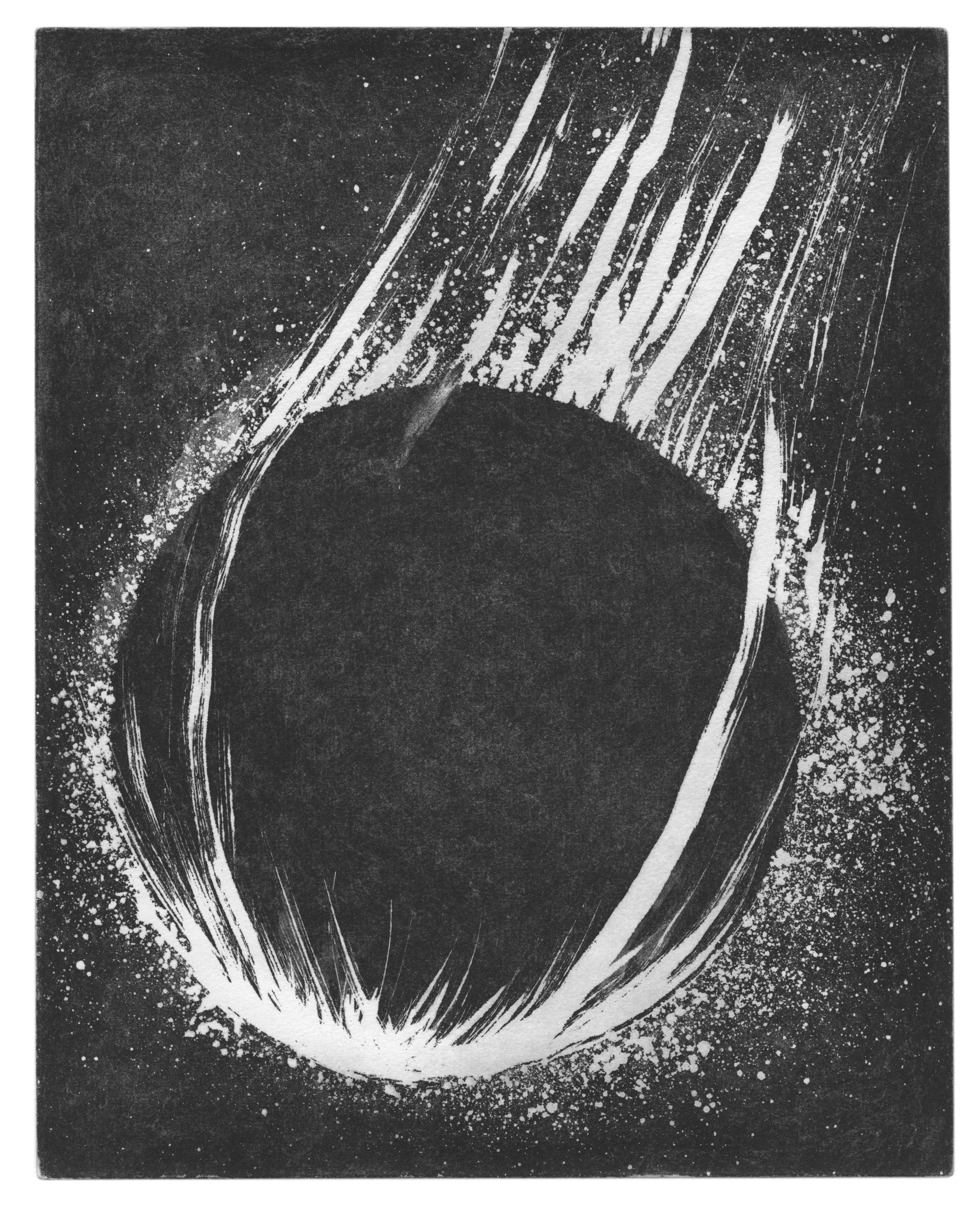 The Comet, Copper etching, 240x190 mm