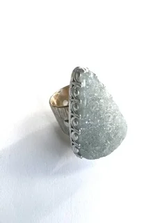 drusy with 14k gf and sterling