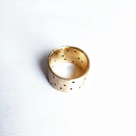 dotted band, 14k gf