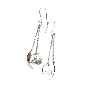 sun and moon, sterling and 14kgf