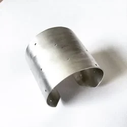 sterling polka dot cuff