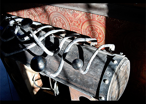 Iron work for steam colliope. Mechanical. Steam. Actual Steam.