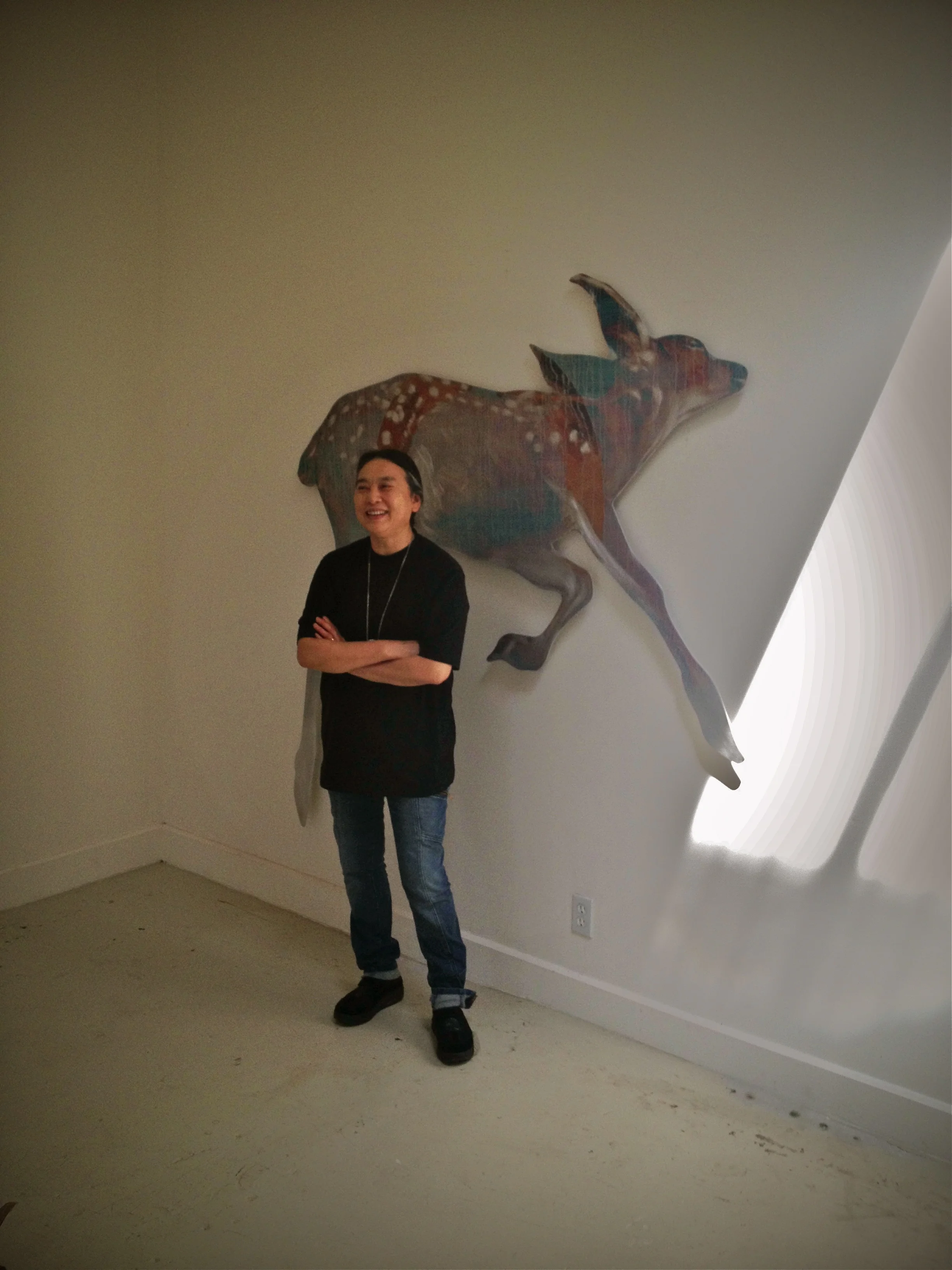 Hung Lui. , Oakland Ca., with Deer. 2014.