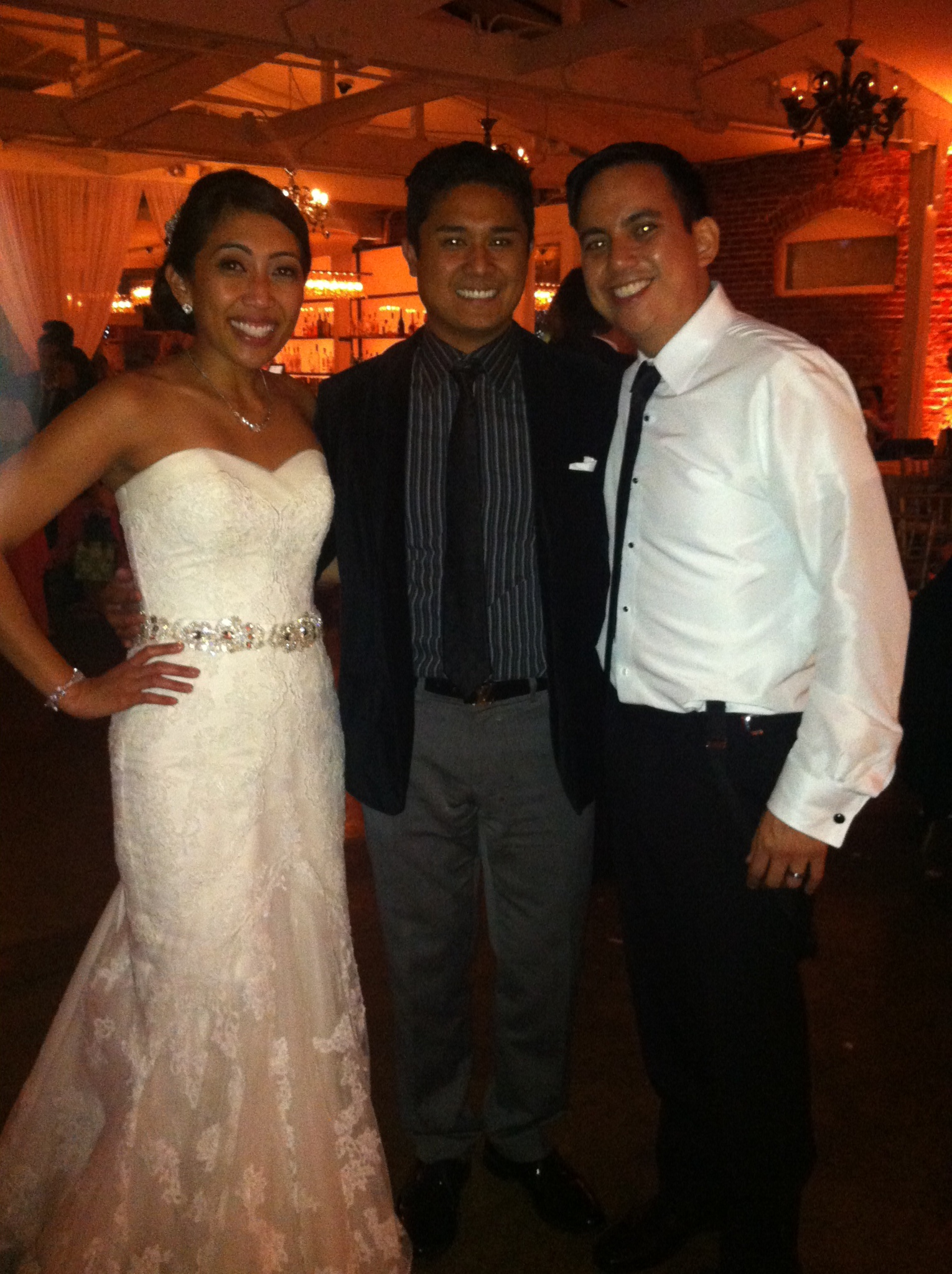 The beautiful couple. Tricia and Andrew.