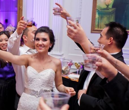 90s Hip Hop and R&B Nixon Library Wedding