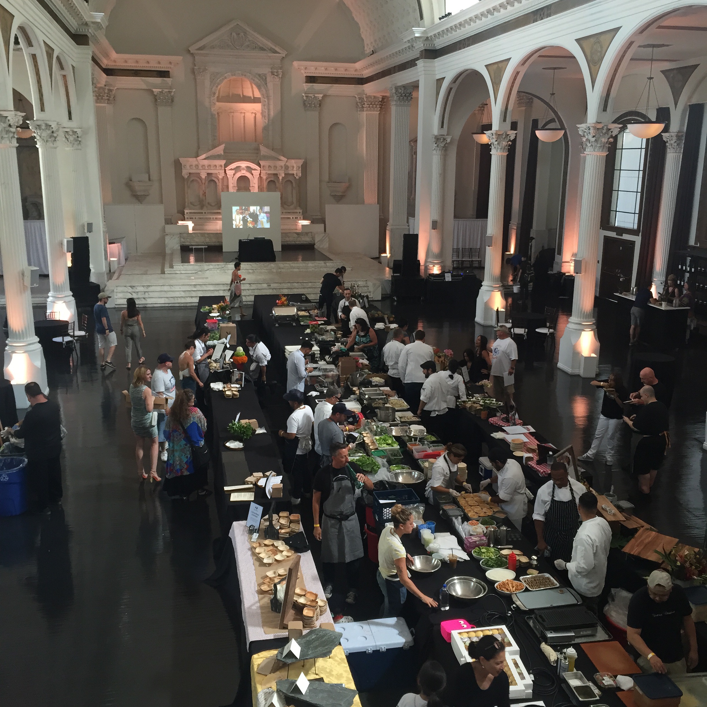 Food and wine charity event dj at Vibiana downtown Los Angeles